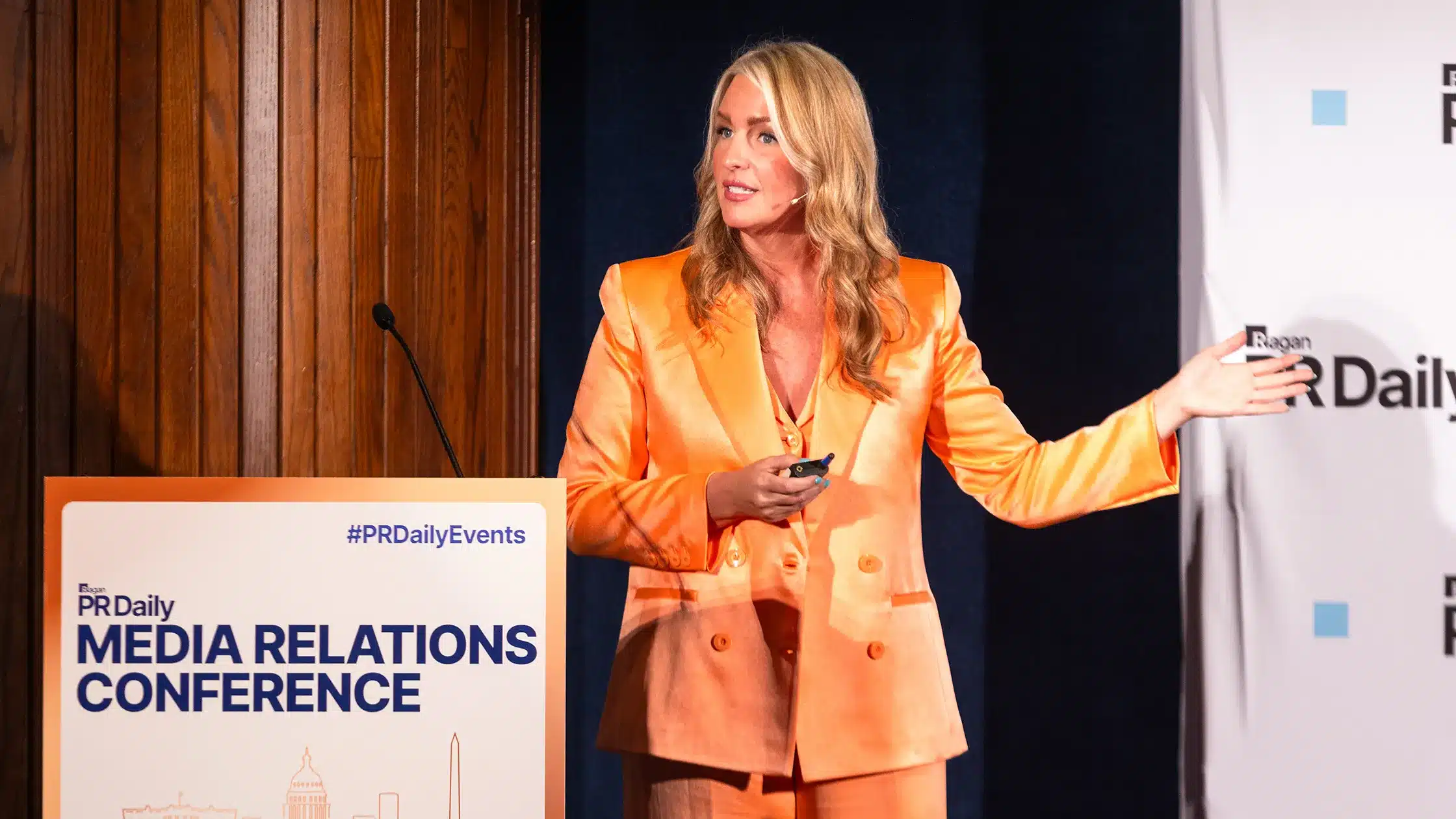 Amanda Lucey at the PR Daily Media Relations Conference