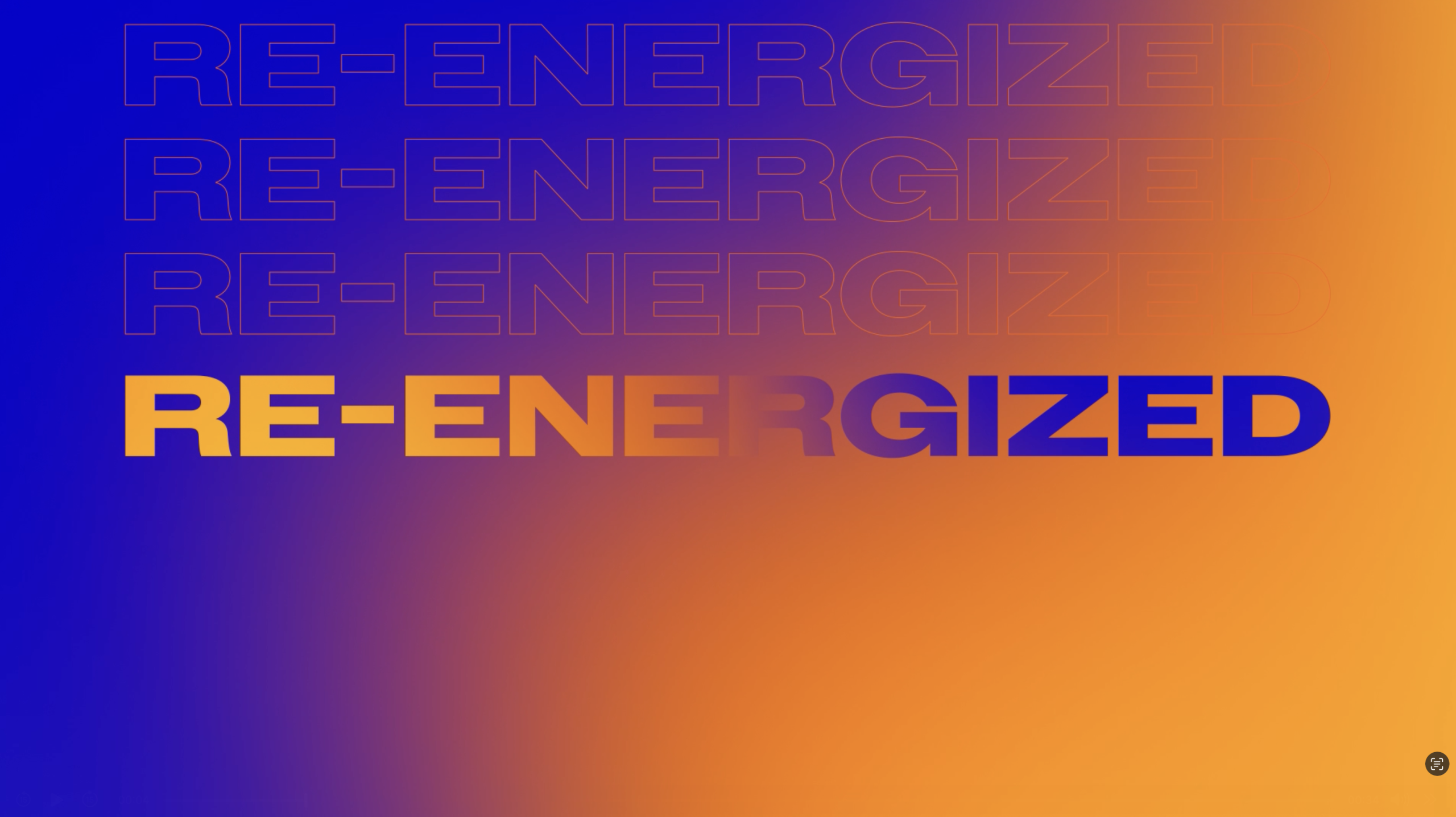 tpx blue orange gradient rectangle re-energized