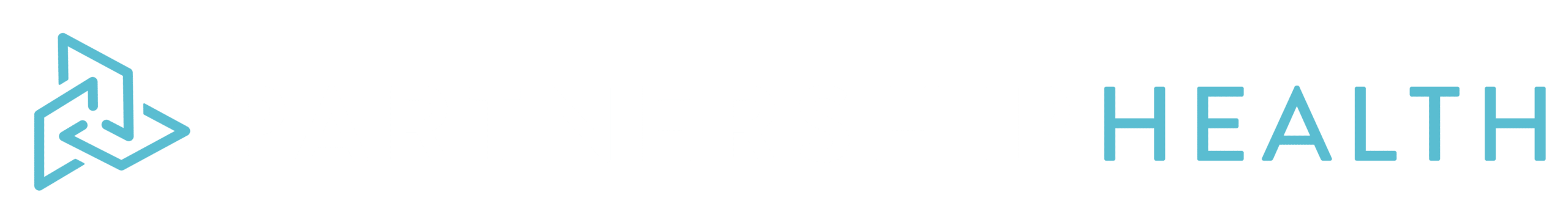 tpi partnership health logo blue and white horizontal transparent