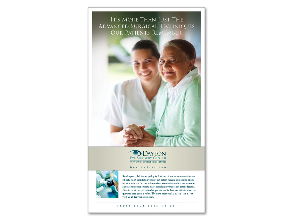 Dayton Eye Surgery Center print ad