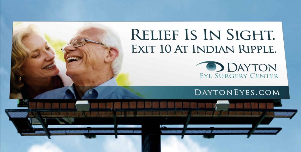 Dayton Eye Surgery Center relief is in sight billboard