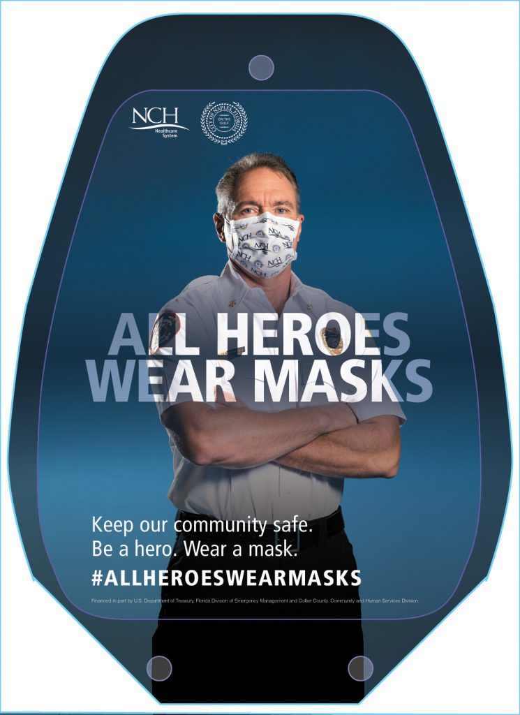 NCH All Heroes Wear Masks gas nozzle graphic