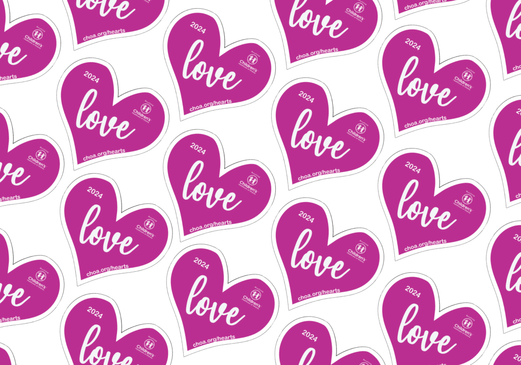 CHOA Heart Swap heart sign repeated as a graphic