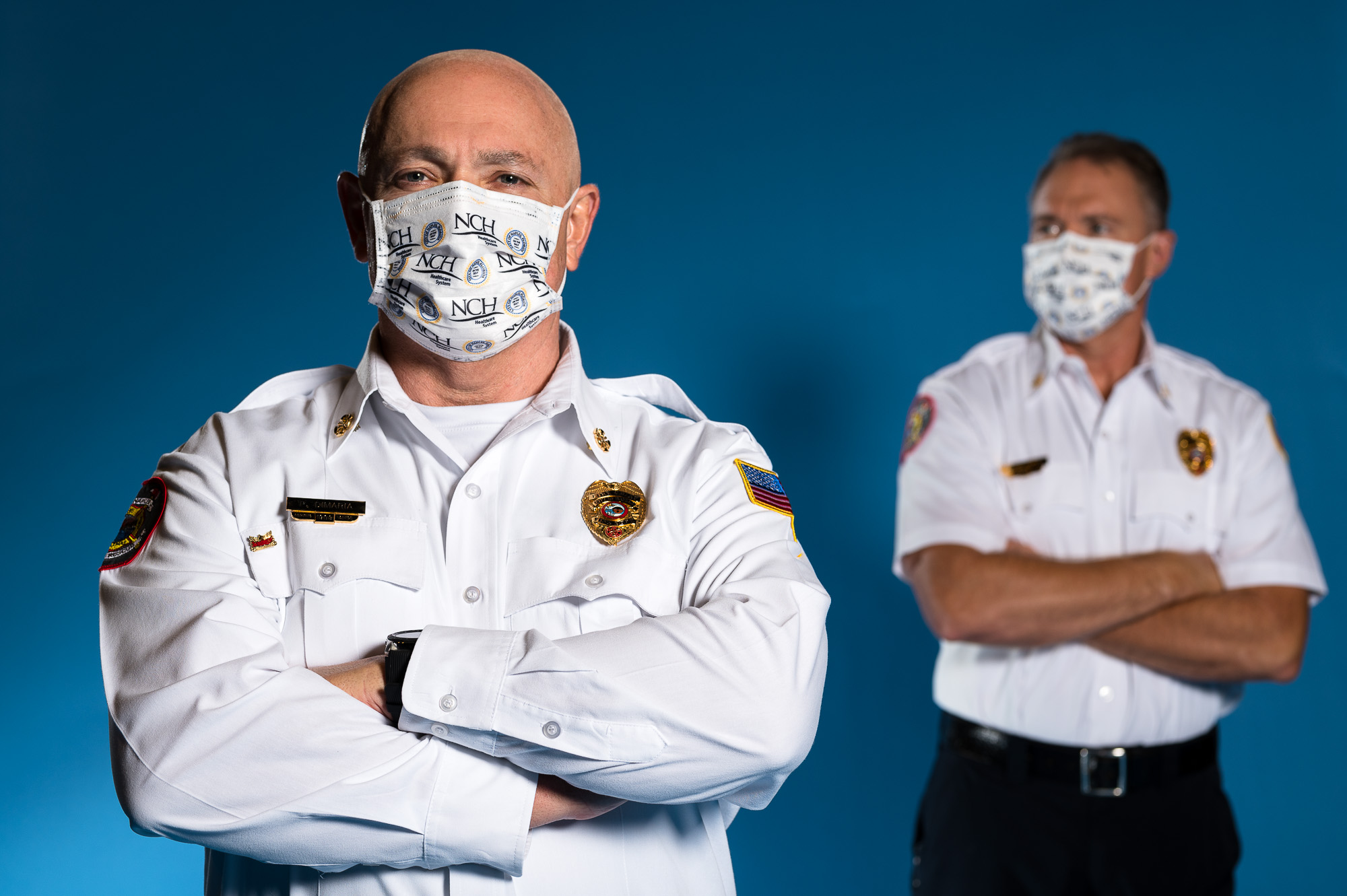 NCH All Heroes Wear Masks two police officers wearing masks