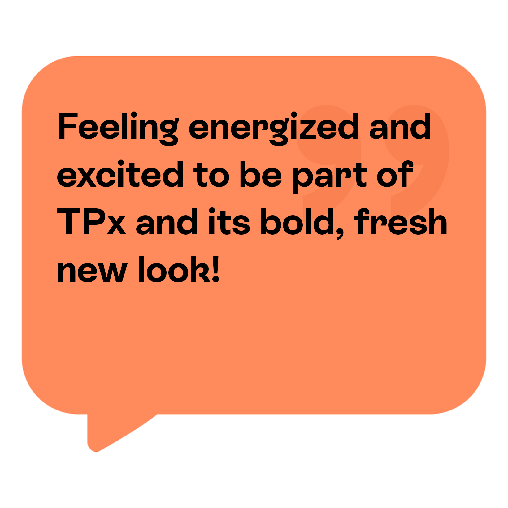 orange quotation box testimonial