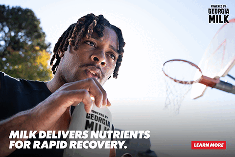 powered by georgia milk NIL athletes ad